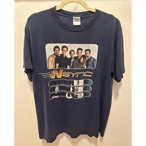NSYNC VTG Y2K RARE❗️T Shirt Boy Band Tee Blue 2000s 90s Vintage Boy Band